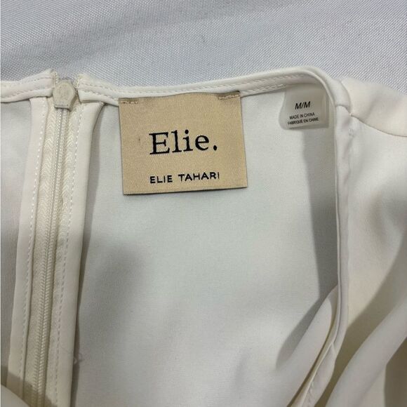 Elie Tahari Elegant Women’s Keyhole Blouse Tunic Longsleeve - Picture 3 of 6